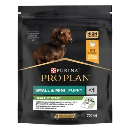 Сухой корм для щенков мелких пород Курица, 700г Pro Plan Opti Start