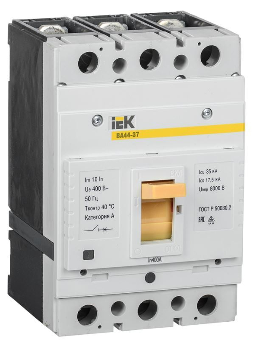 Автоматический выключатель в литом корпусе IEK SVA4410-3-0400-35