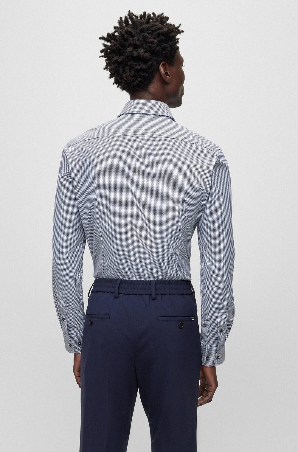 Рубашка P HANK s kent C BOSS BLACK - голубой(50503091)