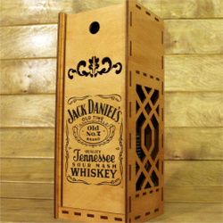Коробка из фанеры для алкоголя JackDaniels 1 л