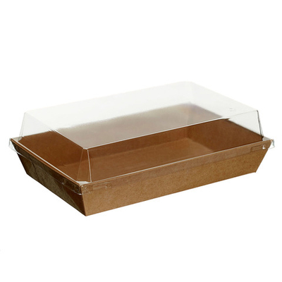 Контейнер бумажный Ant Box Kraft с крышкой 800 мл 11- 18 (110x180x68) 1/400