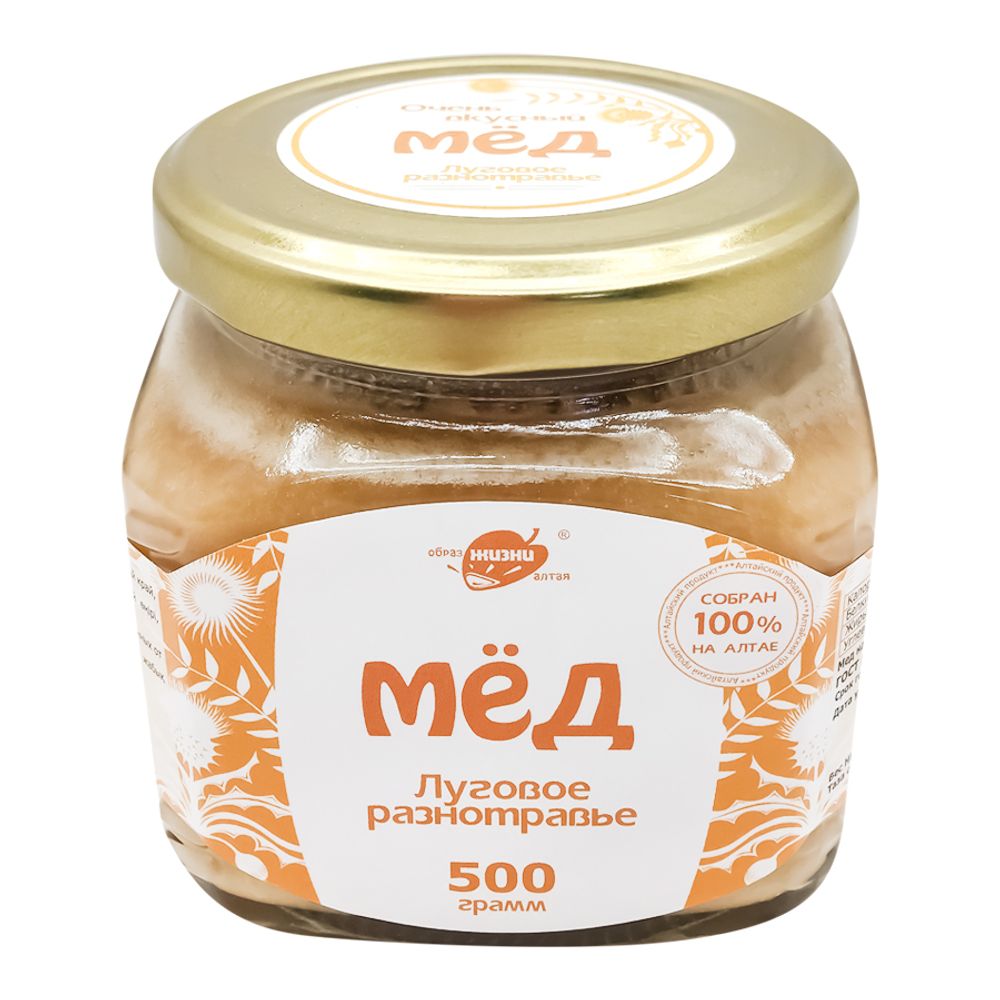 Мед Образ Жизни Алтайский луговое разнотравье 500 г
