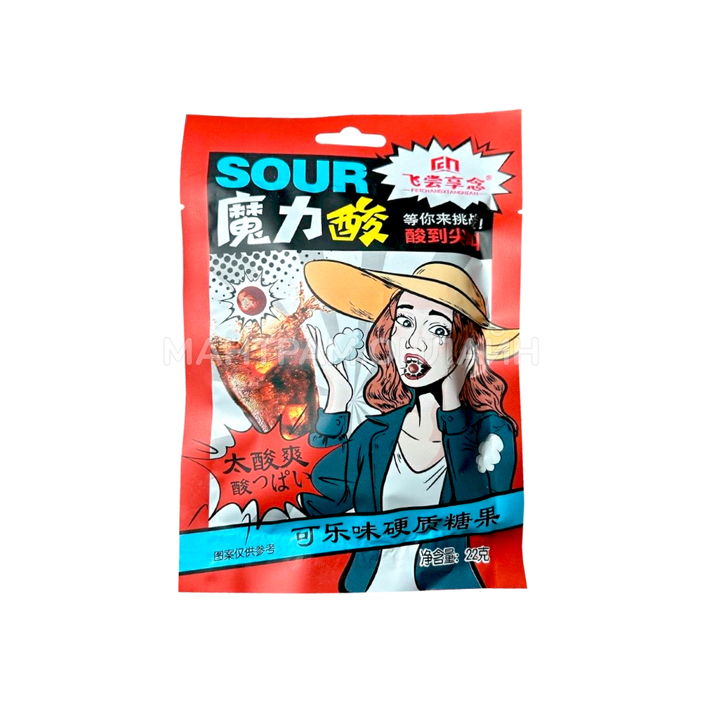 Кислая карамель Feichangxiangnian Magic Sour со вкусом колы 22 г