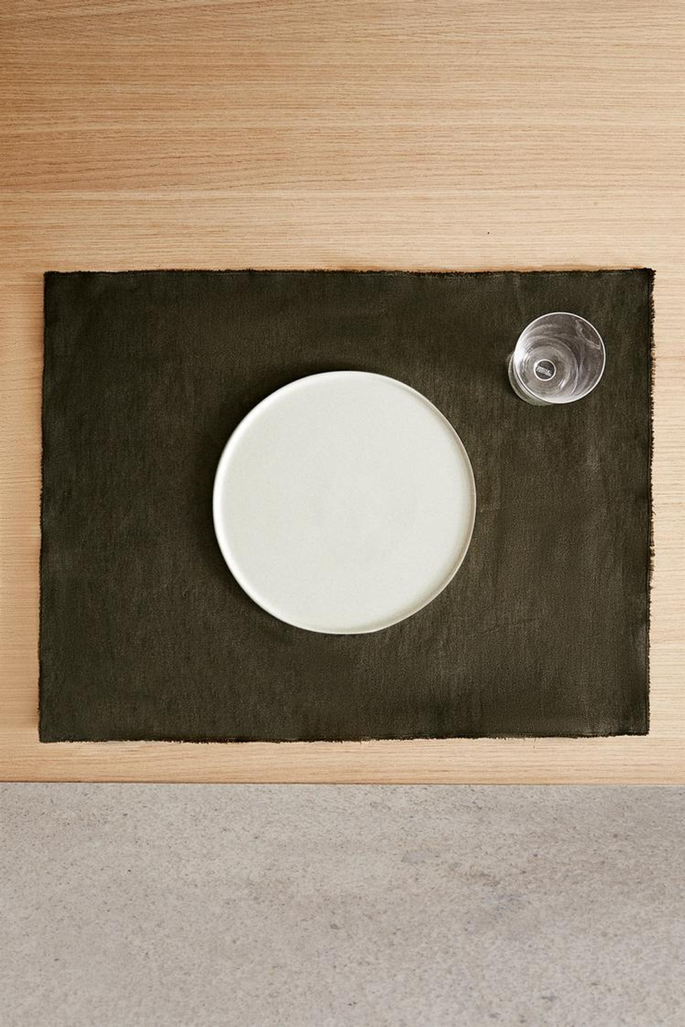 ZARA HOME ЛЬНЯНАЯ САЛФЕТКА, ХАКИ