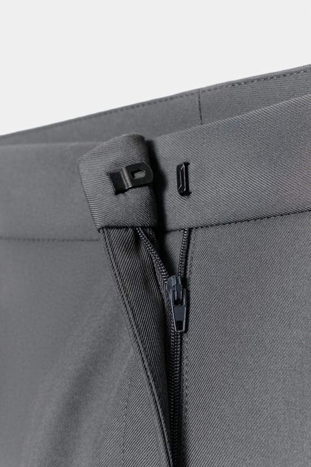 ZARA БРЮКИ FLARE С РАЗРЕЗАМИ, СЕРЫЙ