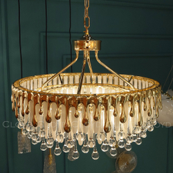 Люстра Cloyd CAPULETTI C8 / Ø60 см - золото (арт.11207)