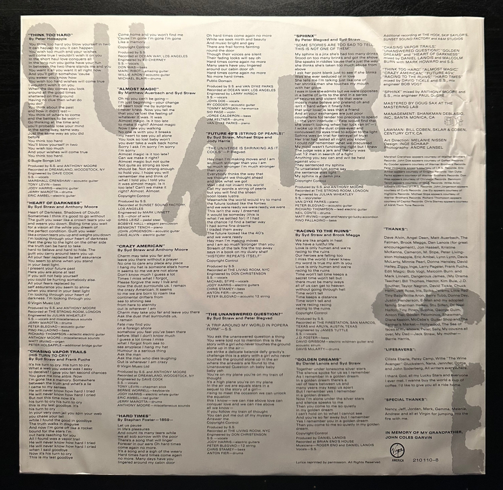 Syd Straw - Surprise (Германия 1989г.)