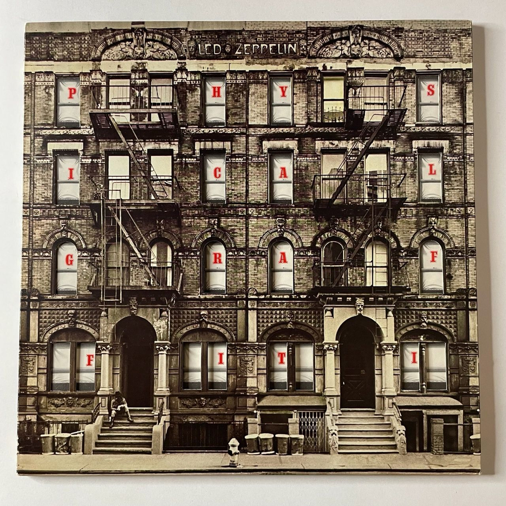 Винтажная виниловая пластинка LP Led Zeppelin Physical Graffiti (Japan 1975) (No Obi) Down By The Seaside P-5163 4N