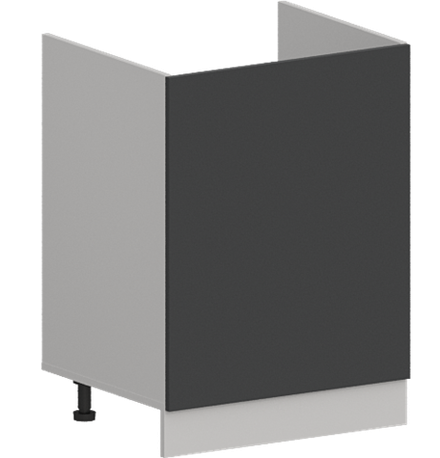 Кухня Модуль ШНМ 600М Графит / Графит Софт