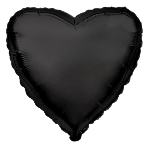 Сердце 18" Черный / Black Fm