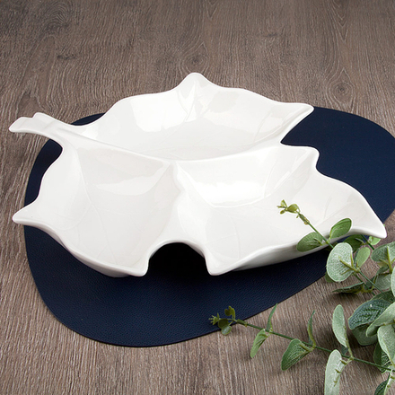 Блюдо сервировочное " " 30*24*4см (min3) (фарфор) (транспортная упаковка)