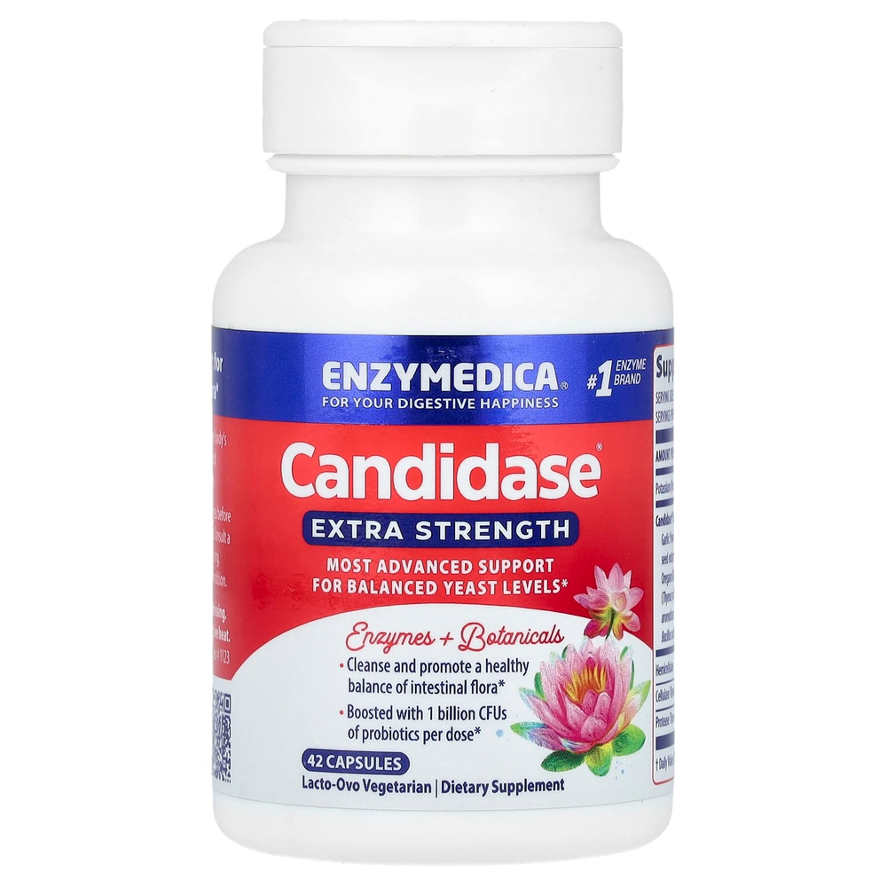 Enzymedica, Кандидаза, 42 капсулы