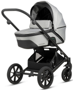 Детская коляска Noordi Aqua V2 4 в 1 с автокреслом Terra Edusky Black и базой 1482602 Light Grey