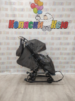 Санки-коляски Galaxy Snow kids 3-2С серебро