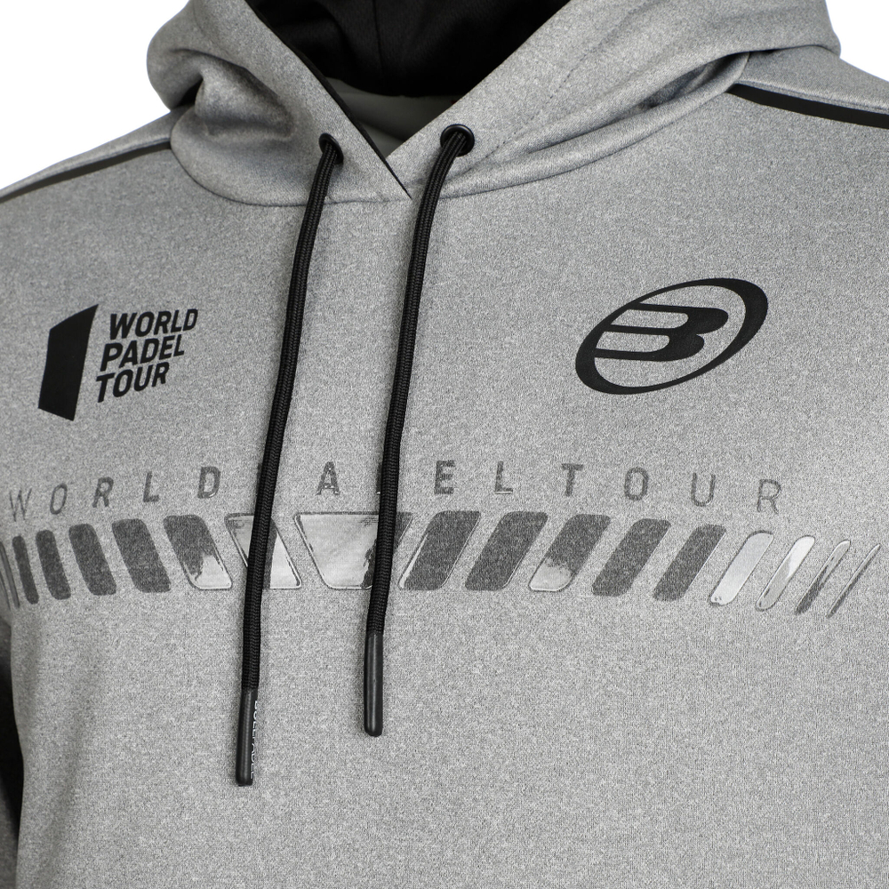 Мужская кофта теннисная Bullpadel Lardo Hoody Men - Grey, Black