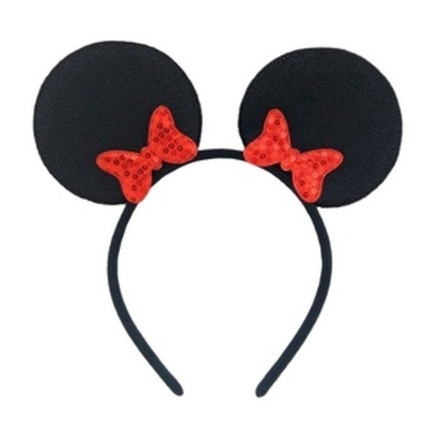 Ободок Мышка с двумя Бантиками