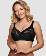 Бескаркасный бюстгальтер с мягкой чашкой (Размер: 80F) (Цвет: черный)