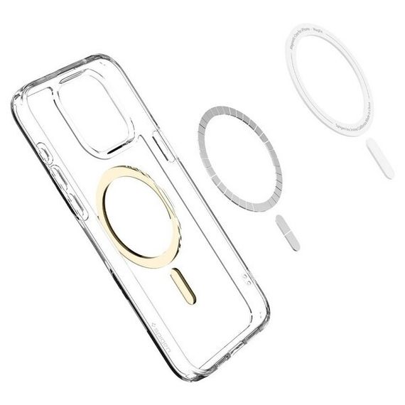 Чехол Spigen Ultra Hybrid MagFit для iPhone 15 Pro (ACS06718) золотой