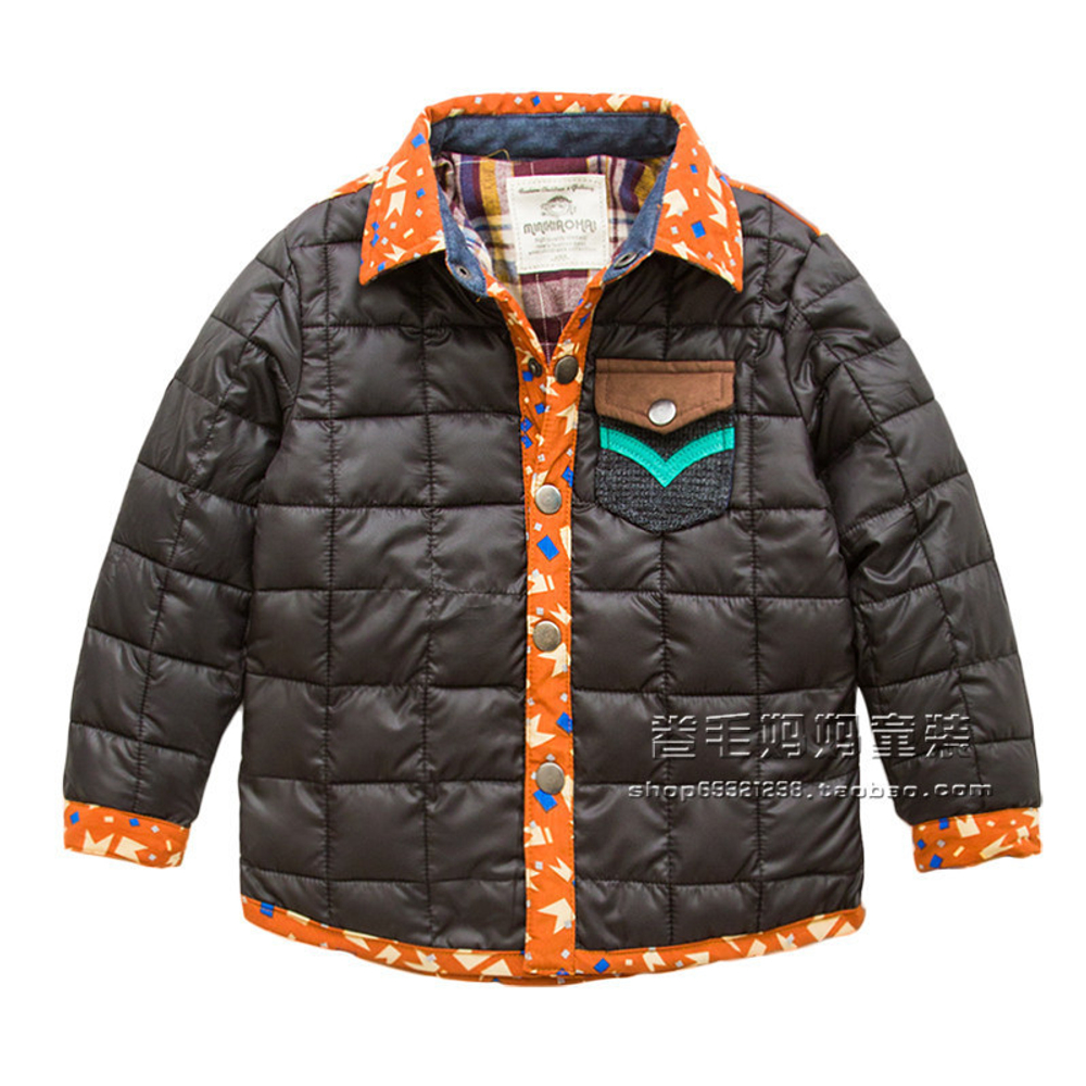 Куртка детская стеганая с контрастной отделкой