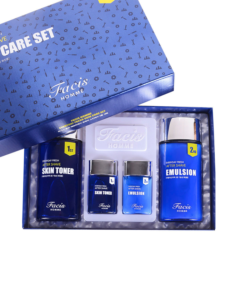 Набор для ухода за кожей лица Jigott Facis Homme Everyday Fresh Skin Care 2 Set (тонер, эмульсия)
