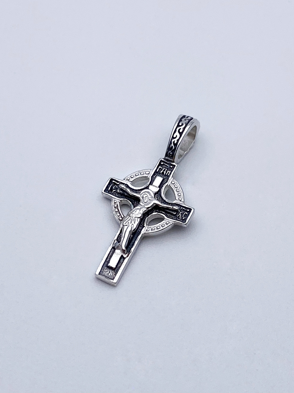 Крест из серебра/Чернение