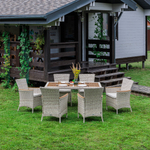 Обеденный комплект ROYAL FAMILY AMELIA бежевого цвета на 6 персон