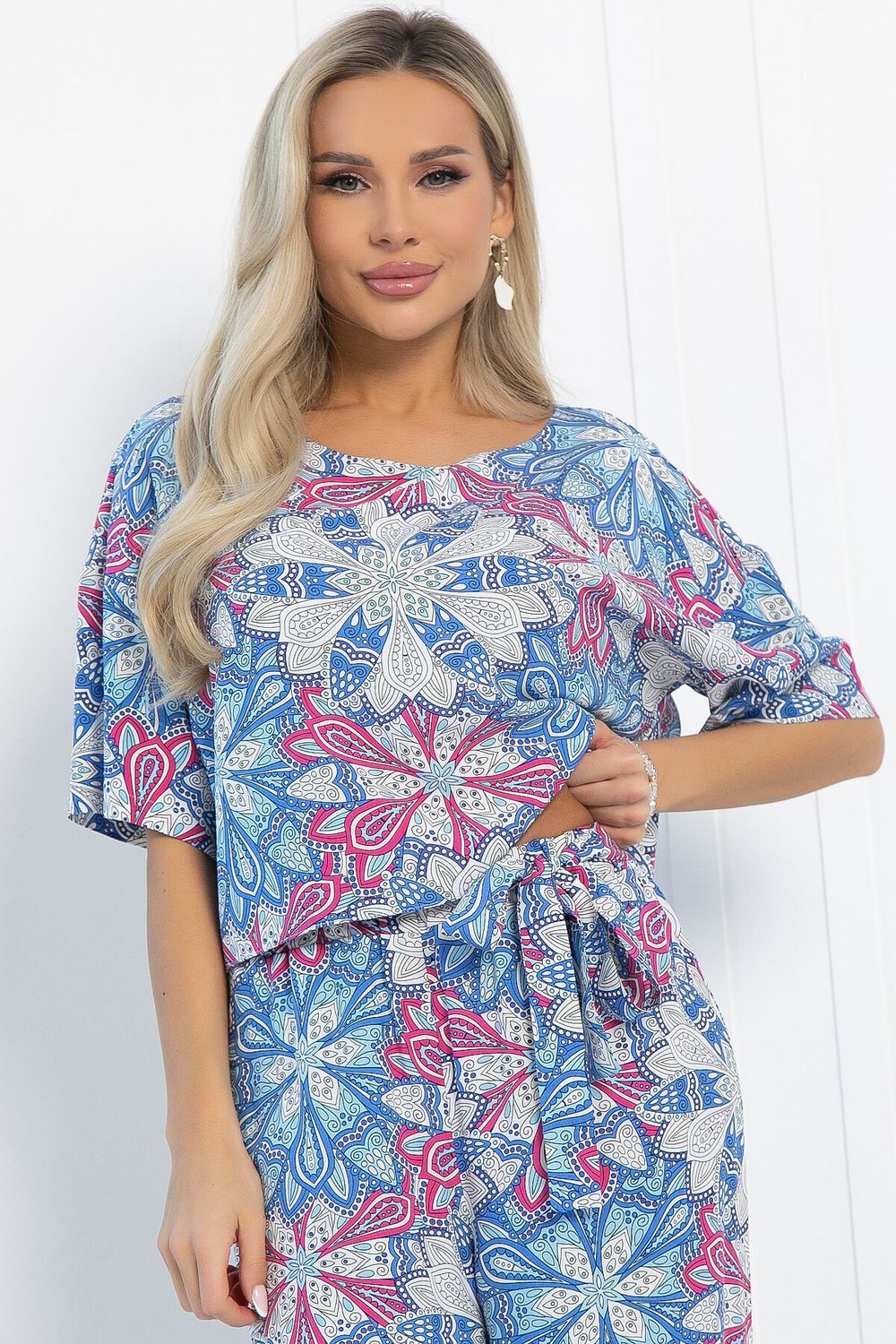 Костюм Летняя прогулка (голубой) К12967-8М LT Collection