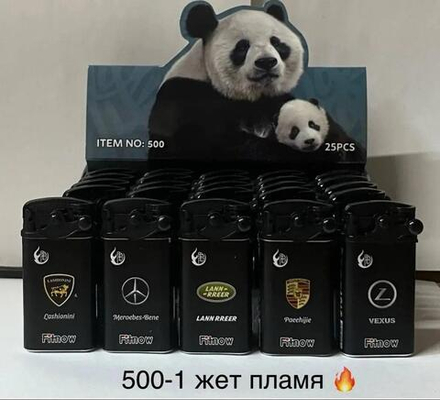 Зажигалка турбо Панда BS 500-1 25шт*40бл