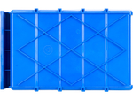 Ящик сплошной 300×185×100 мм, объем 5.55 л., арт.: 6002, синий, код: 10459