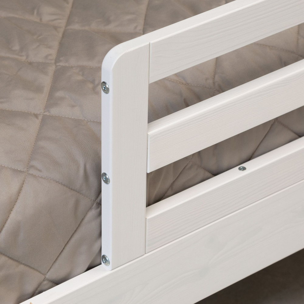 Кровать домик односпальная 90х200 Альков, белая