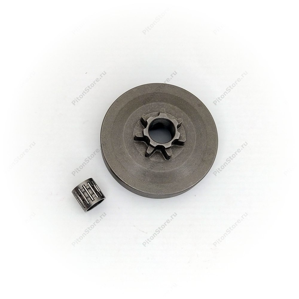 Корзина сцепления б/п Китай 45/52-см3 (0.325"-7, 67.5/15-мм, цельная, подшипник) [Китай]
