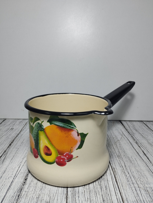 Ковш 1л с носиком без крышки Слоновый Авокадо