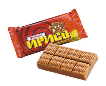 Ирис "Ирисо" Нежно-сливочный 60г. Красный пищевик