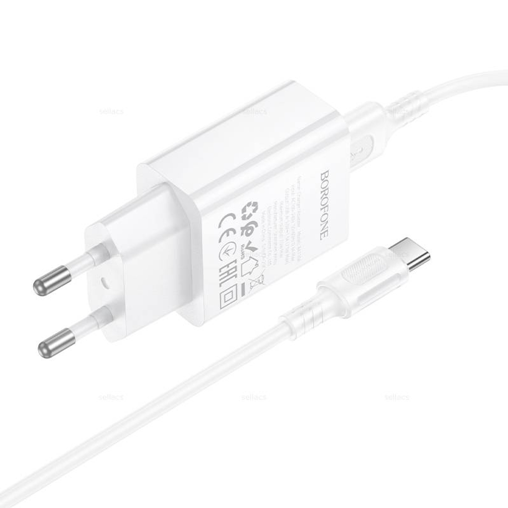 Зарядное устройство на Type-C Borofone BA110A (white)