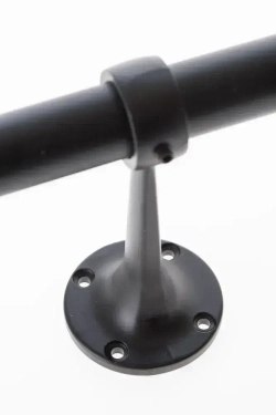 Держатель трубы d25мм дистанционный L112,5мм, jk58 цвет черный, комплект 2шт. диаметром 25мм. Джокер