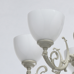 Люстра подвесная для гостиной, прихожей, кабинета MW-Light Ариадна, 5 ламп, цвет: бежевый, белый