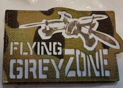 Шеврон "FlyingGreyZone" LaserCut (Мультикам)