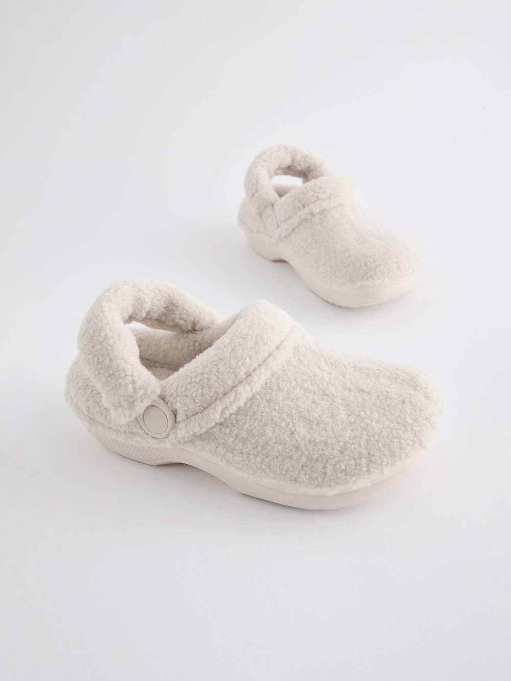 Сабо с флисом для девочки Next Q91-830, Молочный