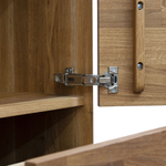 Шкаф витрина Михаэлла для гостиной из массива дуба