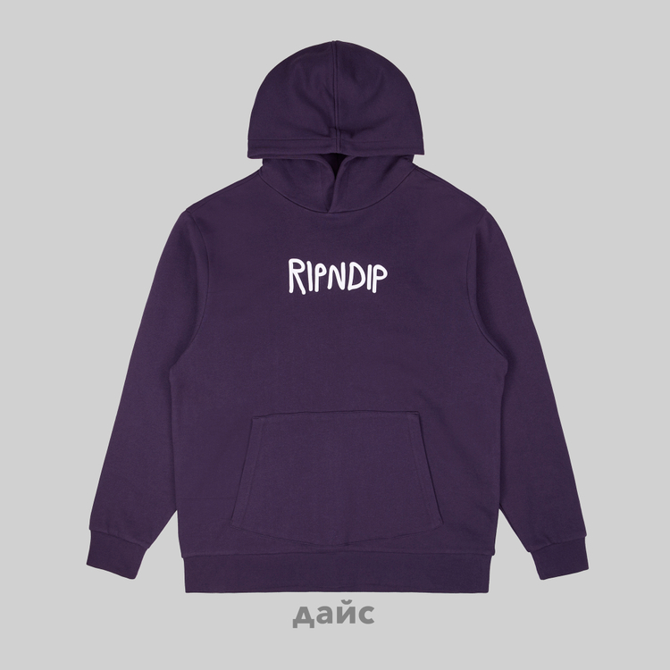 Толстовка мужская Ripndip Rubber Logo Hoodie артикул:RND10206 - купить в магазине Дайс