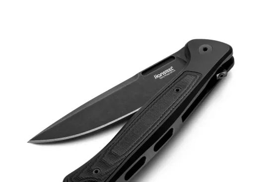 Нож складной Lion Steel Skinny Aluminium Full Black - сталь MagnaCut, рукоять черный титан