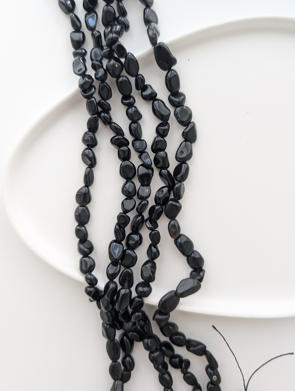 Обсидиан галтовка 6-8мм