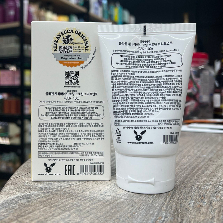 Маска для волос Elizavecca Cer-100 Collagen Ceramide Coating Protein восстанавливающая с коллагеном 100 мл