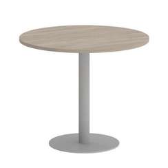 Onix Direct Стол круглый O.SPRG-1 Дуб Аттик/Металл Серый 900*900*750
