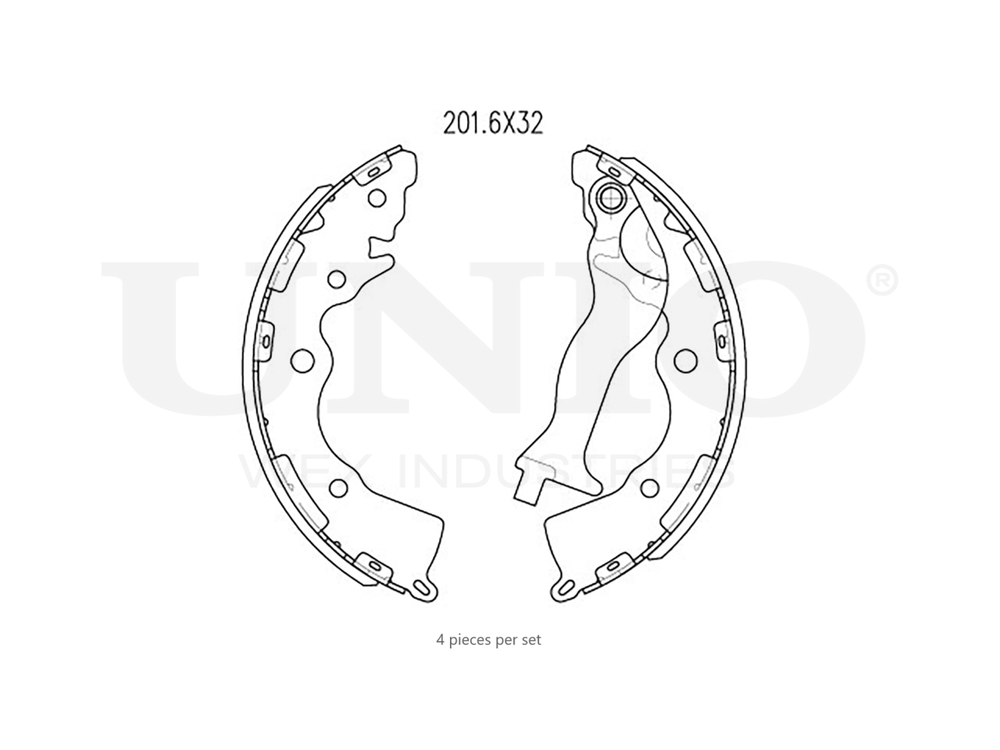 Колодки тормозные бараб. задние UNIO BRP-10058