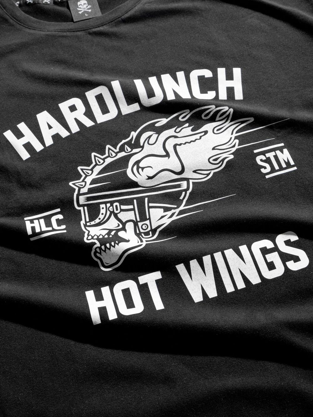 Футболка Hardlunch оверсайз Hot wings черная