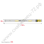 STAYER GRAND 1.5 м, точность 1 мм/м, 2 глазка, Правило с уровнем и ручками, (10752-1.5)