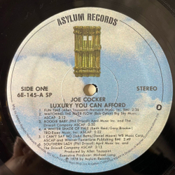 Винтажная виниловая пластинка LP Joe Cocker Luxury You Can Afford (USA 1978)