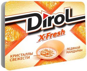 ЖЕВАТЕЛЬНАЯ РЕЗИНКА DIROL Х ФРЕШ МАНДАРИН 16ГР