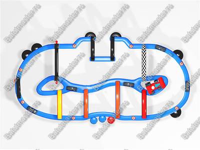 Надувная трасса "Гран-При", 21*12*4 м